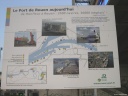 panneau d'information sur le port de Rouen