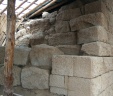 Epaisseur des murs d'un centre de culte thrace, IVe siècle av J.-C. Starossel, Bulgarie.