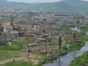 L'ancien quartier rom à Mitrovica (Kosovo)