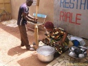 Ouagadougou, préparation du repas
