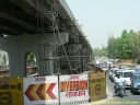 Les travaux de construction du métro de Delhi