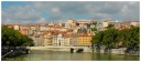 La Saône et la colline de La Croix-Rousse à Lyon