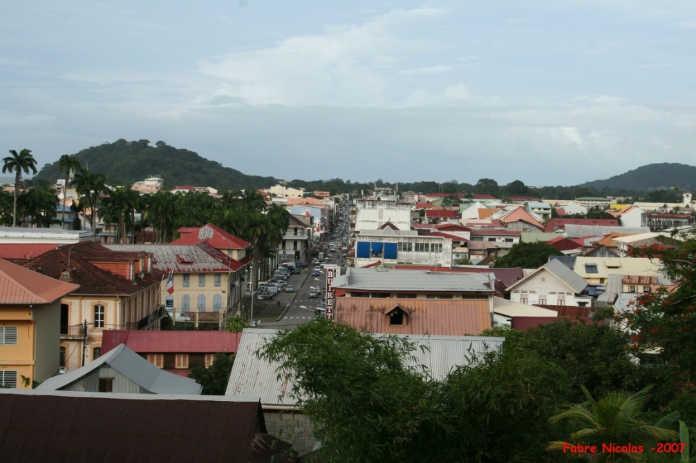 Cayenne vue du fort Cépérou