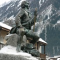 Statue de Michel-Gabriel Paccard à Chamonix