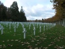 Les tombes du cimetière américain de Belleau.