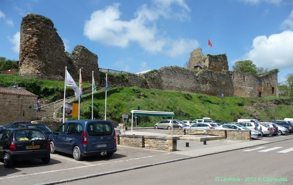 Vue d'ensemble du château de Talmont (Vendée)