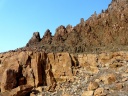 Coulée de lave (Brandberg, Namibie)