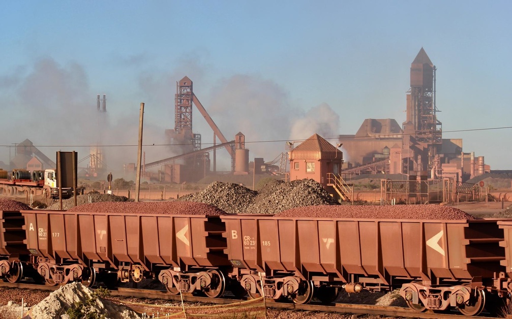 Mines d'acier en Afrique du Sud