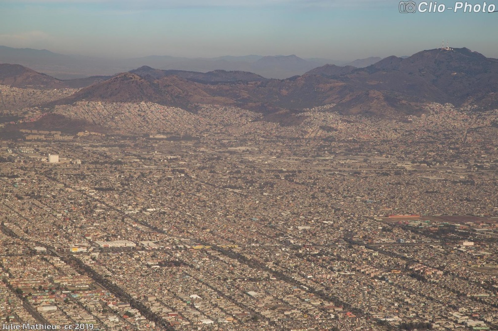 Photos aériennes de la mégapole de Mexico