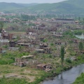 L'ancien quartier rom à Mitrovica (Kosovo)