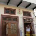 dieu Ganesh sur la façade d'une maison