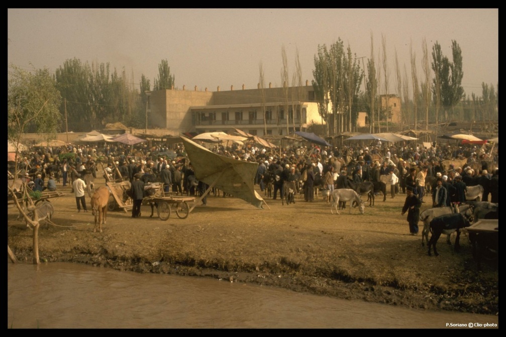 Marché dominical de Kashgar
