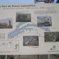 panneau d'information sur le port de Rouen