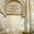 Détail sculpté de l'église de Benet (Vendée)