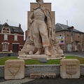 Statue de "l'artilleur" de La Fère dans l'Aisne